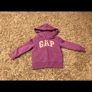 Yep baby girl zip up hoodie